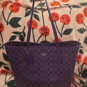 Coach CITY Tote Sport PURPLE
